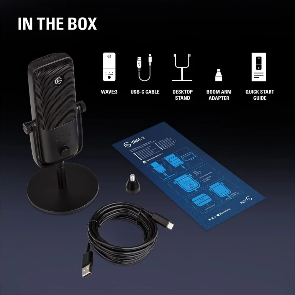 Black USB Microphone